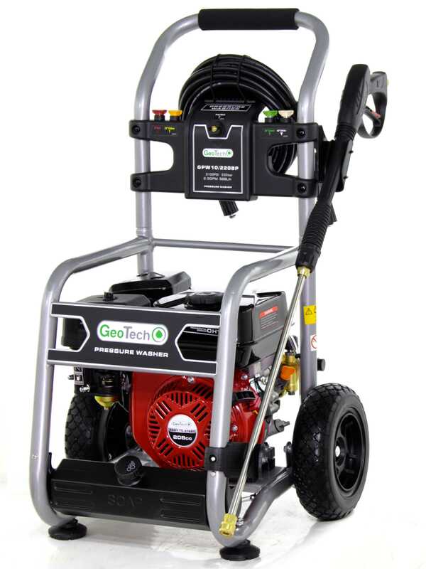 GeoTech GPW 10/220 BP &ndash; Benzin Hochdruckreiniger &ndash; 233 bar &ndash; 568 l/h &ndash; Ducar DH208-Motor