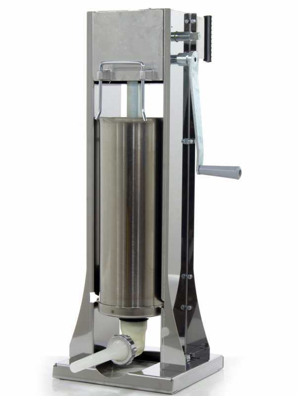 Vertikaler Wurstf&uuml;ller Reber 8973 V INOX - 2 Geschwindigkeiten mit Geh&auml;use - F&uuml;llmenge 10 Kg