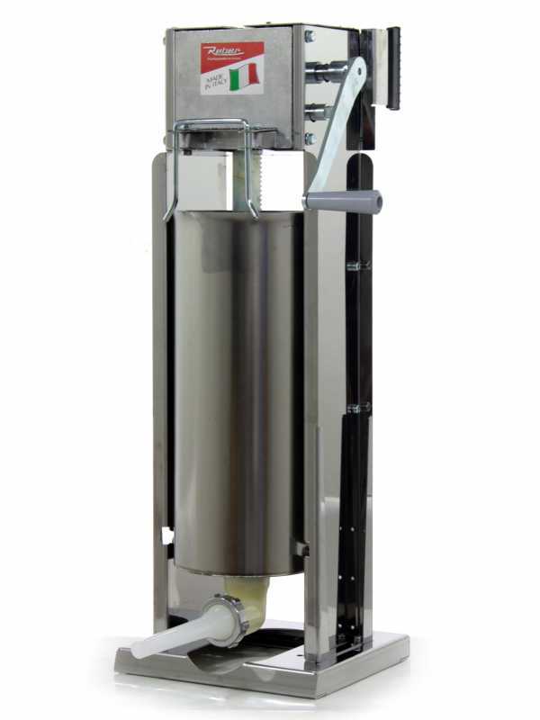 Reber 8975 V INOX - vertikaler Wurstf&uuml;ller 15 Kg - 2 Geschwindigkeiten mit Geh&auml;use