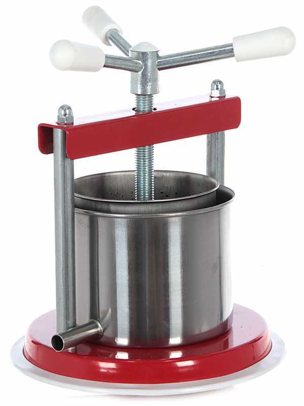 Kleine Handpresse Charly 1.3 L - f&uuml;r Auberginen und Trauben