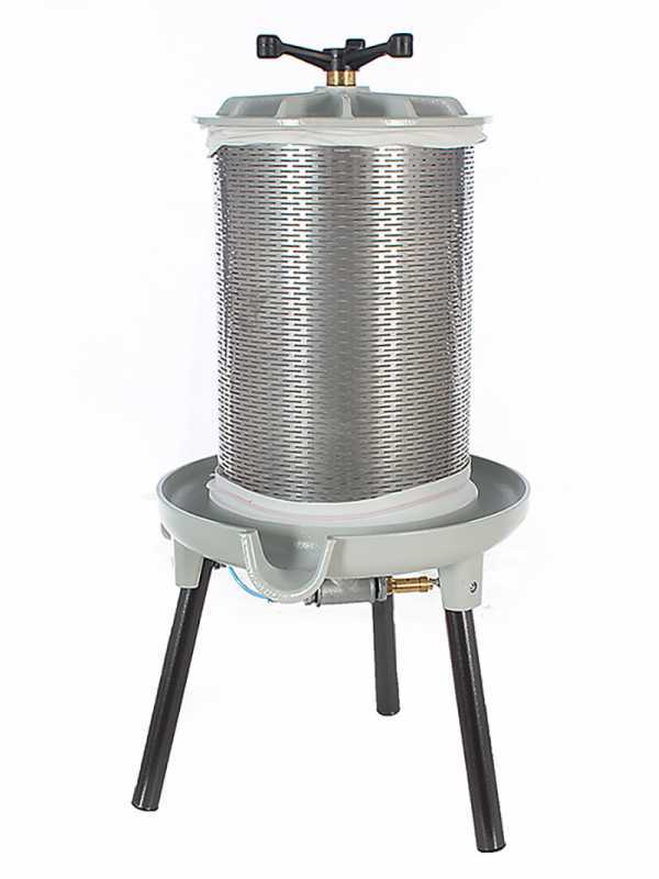 Grifo PEA40 - Pneumatische Obstpresse 40 L - Presskorb aus Edelstahl