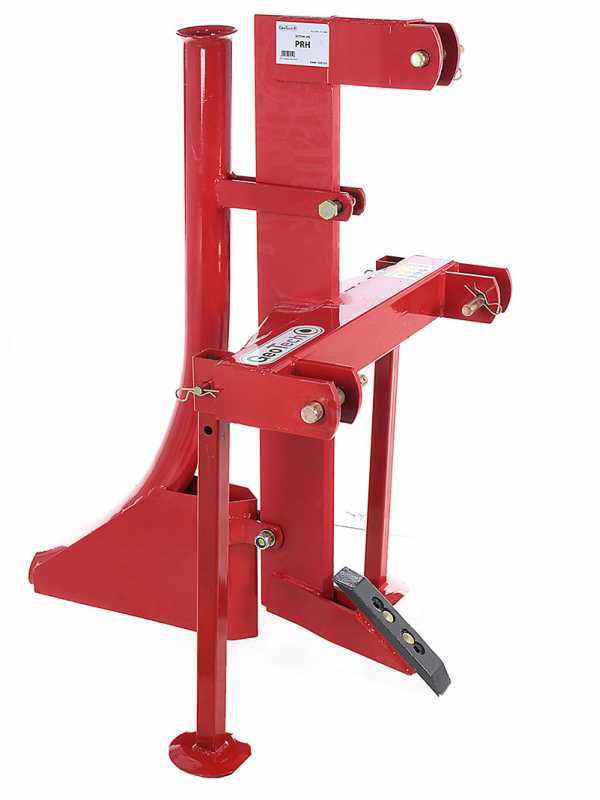 GeoTech PRH - Kabelpflug Drainagepglug mit 1 Zinken - mit seitlichen St&uuml;tzen