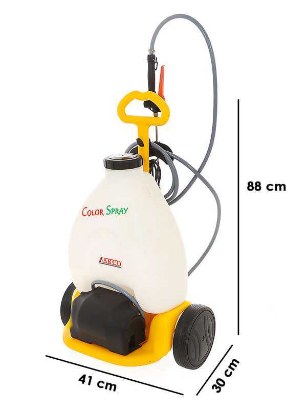 Elektrische Spritzpumpe auf Wagen ARCO Froggy Color Spray - Tank 20 l