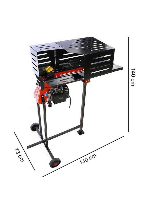 GeoTech SPHE 7 - Liegender Holzspalter 2in1 mit Elektromotor - Spaltkraft 7 T