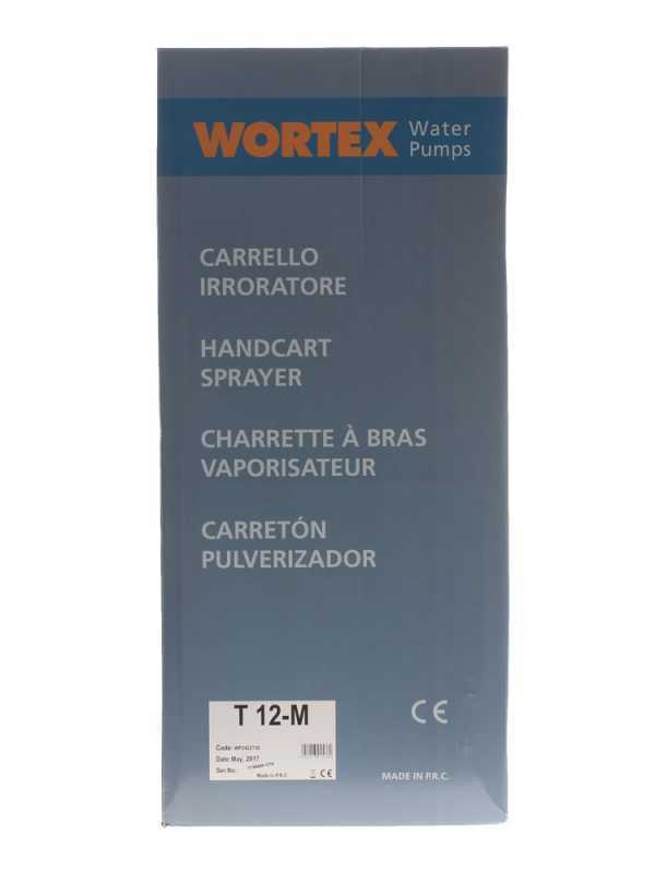 Manuelle Spritzpumpe Wortex T12-M - Pumpe auf Wagen - Tank 12 l