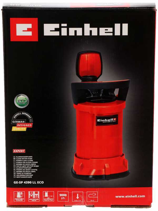Elektrische Tauchpumpe f&uuml;r Klarwasser Einhell GE-SP 4390 LL ECO