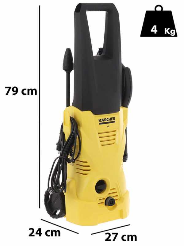 Kaltwasser-Hochdruckreiniger K&auml;rcher K2 + Home Kit T150 - F&ouml;rdermenge 6 lt/min