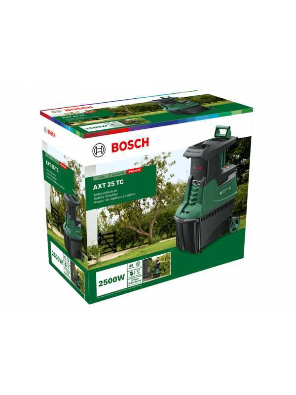 Bosch AXT 25 TC - Elektrischer H&auml;cksler - 53 L Fangkorb