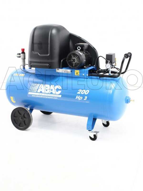 ABAC PRO A39B 200 CT3 - Schallged&auml;mpfter dreiphasiger riemengetriebener elektrischer Luftkompressor - Motor 3 PS - 200 Liter