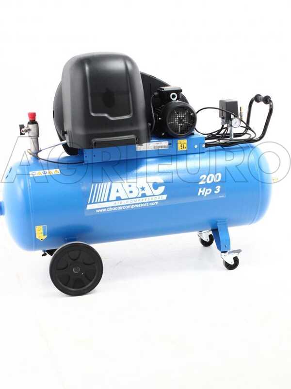 ABAC PRO A39B 200 CT3 - Schallged&auml;mpfter dreiphasiger riemengetriebener elektrischer Luftkompressor - Motor 3 PS - 200 Liter