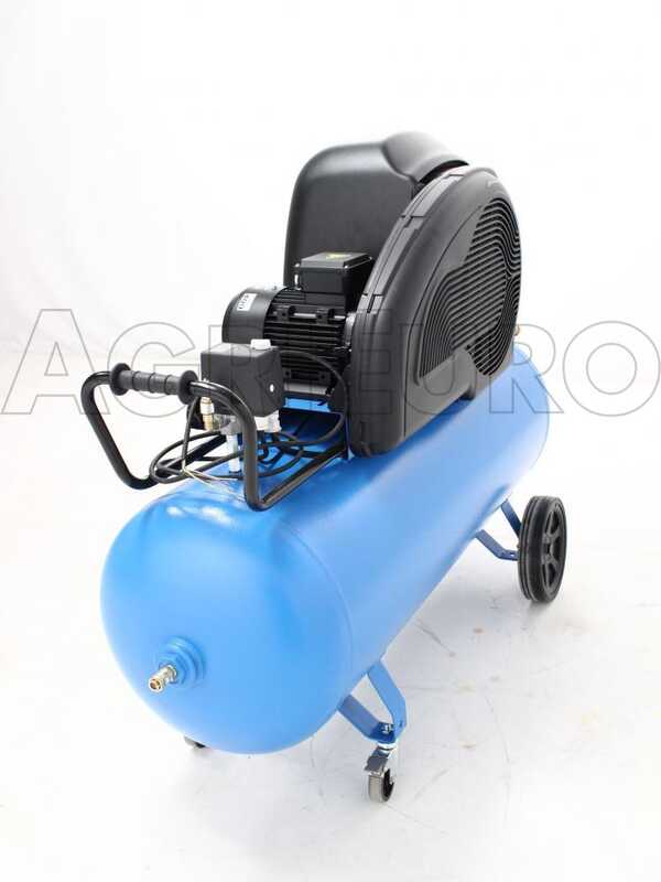 ABAC PRO A39B 200 CT3 - Schallged&auml;mpfter dreiphasiger riemengetriebener elektrischer Luftkompressor - Motor 3 PS - 200 Liter