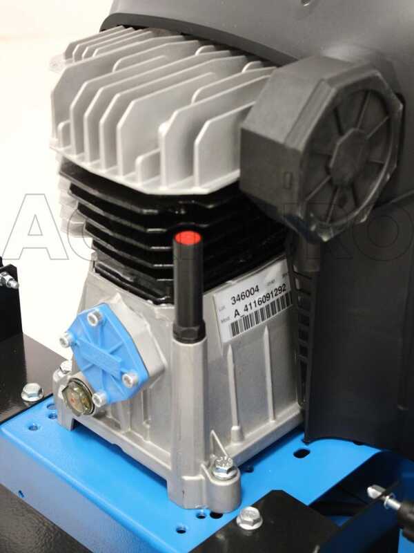 ABAC SILENT A29B 90 CM2 - Schallged&auml;mpfter einphasiger riemengetriebener elektrischer Luftkompressor - 2 PS Motor - 90 l
