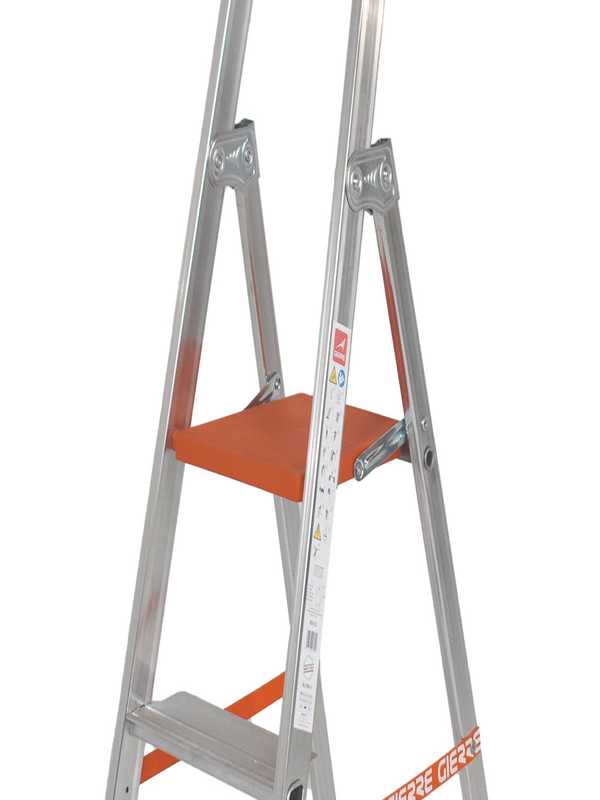 Gierre Stabila AL700DS - 3 Stufen, 1,23 m - Aluminium-Stehleiter