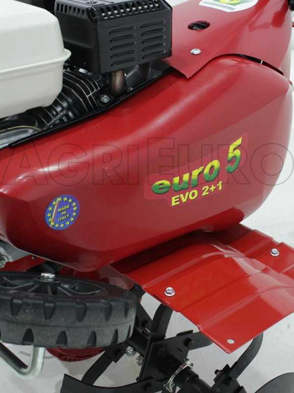 Eurosystems Euro 5 EVO Motorhacke / Gartenfr&auml;se - Honda GX 160 Benzinmotor - 2+1 G&auml;nge