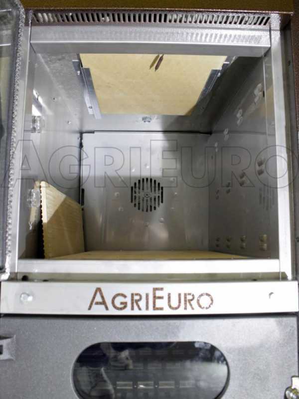 AgriEuro Magnus 80 Deluxe INC - Einbau-Holzbackofen aus Edelstahl - kupferfarben