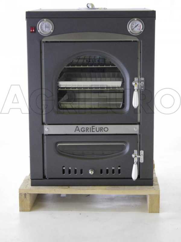 AgriEuro Minimus 50 INC - Einbau-Holzbackofen aus Stahl - Umluftbackofen