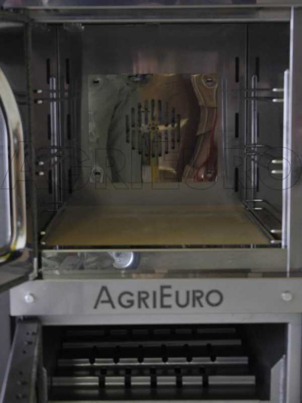 AgriEuro Medius 60 Inc - Einbau-Holzbackofen aus Stahl - Umluftbackofen