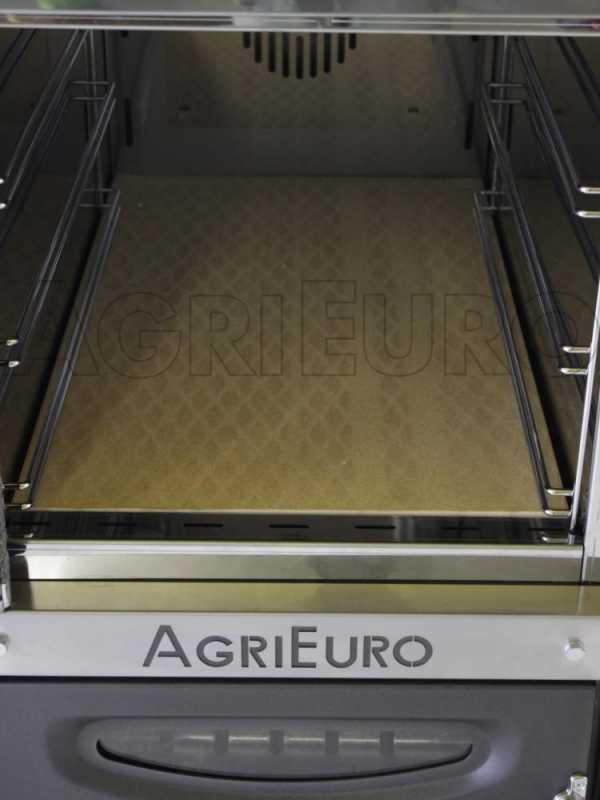 AgriEuro Medius 80 EXT - Holzbackofen - mit L&uuml;ftungssystem und rotem Dach