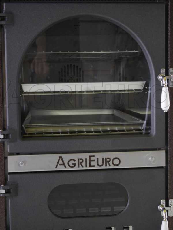 AgriEuro Magnus 100 Deluxe EXT - Holzbackofen f&uuml;r drau&szlig;en - aus Edelstahl - kupferfarben