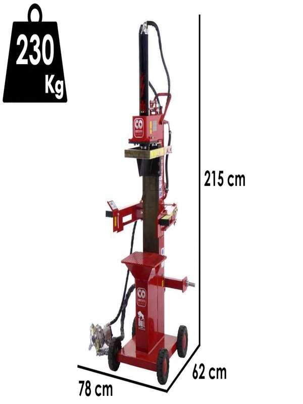 Ceccato BULL SPLT13R4 - Holzspalter f&uuml;r Traktor - stehend - 13 T - Kolbenhub 500 mm