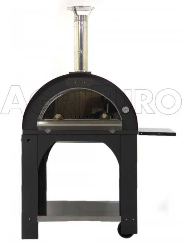 Holzbackofen f&uuml;r drau&szlig;en AgriEuro Cibus Red 80x60 - aus lackiertem Stahl