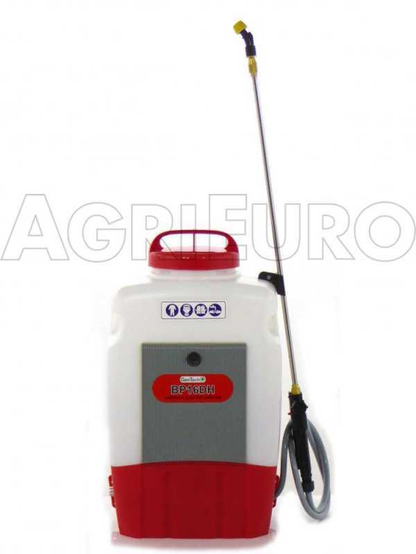 Batteriebetriebene R&uuml;ckenspritze GeoTech BP16DH - 16 Liter