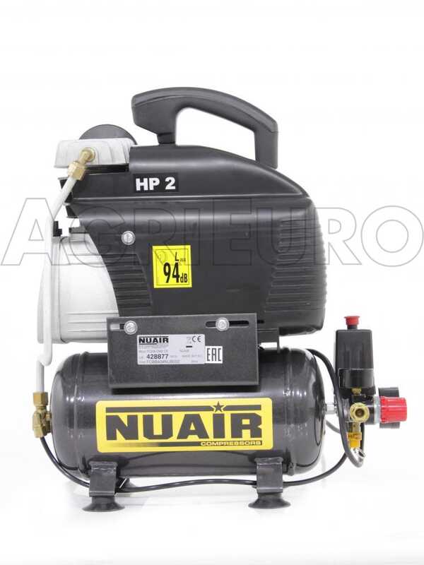 Nuair FC 2/6 - Kompakter elektrischer Kompressor - Motor 2 PS - 6 Lt Druckluft