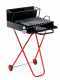AgriEuro Premium Line Small - Holzgrill mit Grillrost - aus Edelstahl - 45x34 - mit Auffangwanne - zusammenklappbar und tragbar