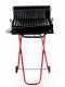 AgriEuro Premium Line Small - Holzgrill mit Grillrost - aus Edelstahl - 45x34 - mit Auffangwanne - zusammenklappbar und tragbar
