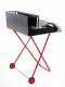 AgriEuro Premium Line Medium - Holzgrill - Grillrost aus Edelstahl 64x34 mit Auffangwanne - zusammenklappbar und tragbar