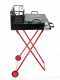 AgriEuro Premium Line Medium - Holzgrill - Grillrost aus Edelstahl 64x34 mit Auffangwanne - zusammenklappbar und tragbar