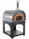 AgriEuro Cibus Inox 800 - Edelstahl Holzbackofen f&uuml;r drau&szlig;en - mit Backraum &Oslash; 80 - Backf&auml;higkeit: 5 Pizzen