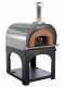 AgriEuro Cibus Inox 800 - Edelstahl Holzbackofen f&uuml;r drau&szlig;en - mit Backraum &Oslash; 80 - Backf&auml;higkeit: 5 Pizzen