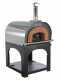 AgriEuro Cibus Inox 800 - Edelstahl Holzbackofen f&uuml;r drau&szlig;en - mit Backraum &Oslash; 80 - Backf&auml;higkeit: 5 Pizzen