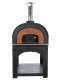 AgriEuro Cibus Inox 800 - Edelstahl Holzbackofen f&uuml;r drau&szlig;en - mit Backraum &Oslash; 80 - Backf&auml;higkeit: 5 Pizzen
