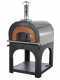 AgriEuro Cibus Inox 800 - Edelstahl Holzbackofen f&uuml;r drau&szlig;en - mit Backraum &Oslash; 80 - Backf&auml;higkeit: 5 Pizzen