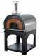AgriEuro Cibus Inox 800 - Edelstahl Holzbackofen f&uuml;r drau&szlig;en - mit Backraum &Oslash; 80 - Backf&auml;higkeit: 5 Pizzen