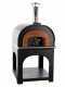AgriEuro Cibus Inox 800 - Edelstahl Holzbackofen f&uuml;r drau&szlig;en - mit Backraum &Oslash; 80 - Backf&auml;higkeit: 5 Pizzen
