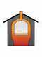 AgriEuro Minimus 50 INC - Einbau-Holzbackofen aus Stahl - Umluftbackofen