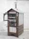 Holzbackofen f&uuml;r drau&szlig;en aus Edelstahl AgriEuro Medius 80 Deluxe EXT, kupferfarben