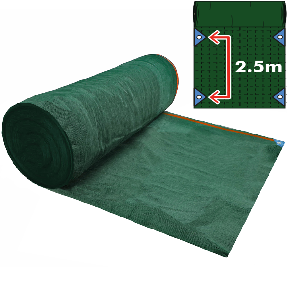 Olivenernte-Netz Verstärkt Mit Ösen – 6x10 M, Grün, 85 G/m², UV-stabilisiert Für Professionelle Ernte