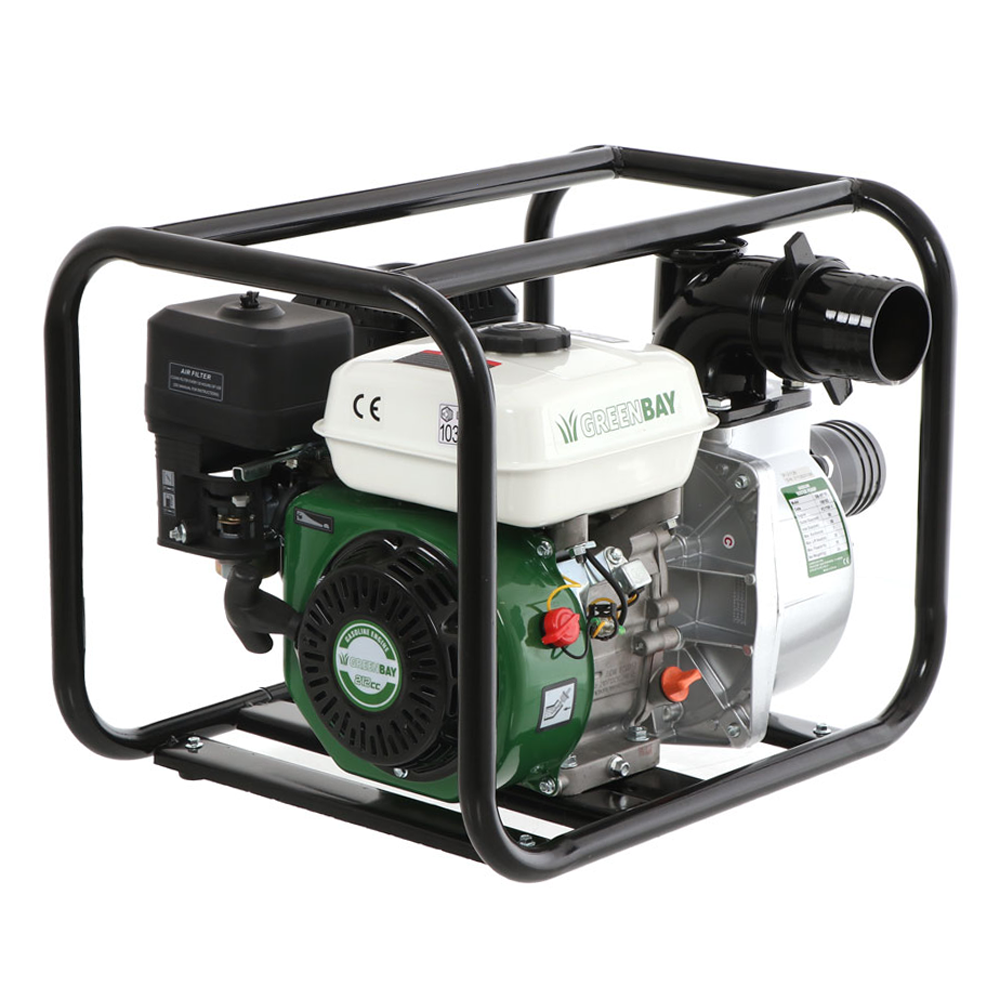 Feedback & Bewertungen Benzin-Wasserpumpe Greenbay GB-WP 80, Anschlüsse 80  mm im Angebot