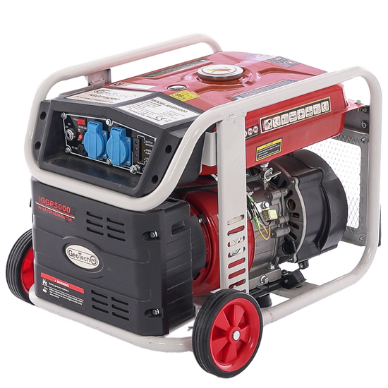 GeoTech Pro iGGP5000 - Inverter-Stromerzeuger mit R&auml;dern 4 kW - Dauerleistung 3.5 kW - 230V