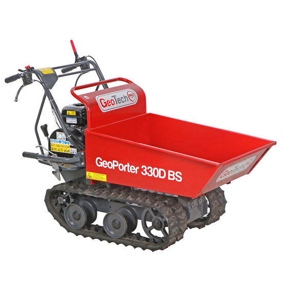 GeoTech Pro GeoPorter 330D BS – Raupendumper mit Kippmulde und 4 Laufrollen – 300 kg