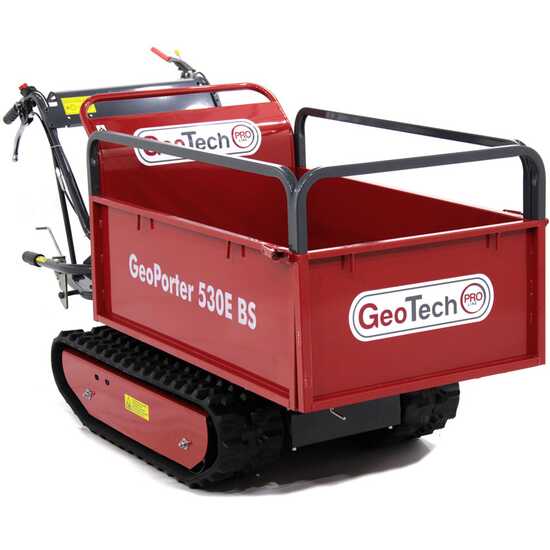 GeoTech Pro Raupendumper GeoPorter 530E BS CR950 mit ausziehbaren Seitenwänden - 500 kg