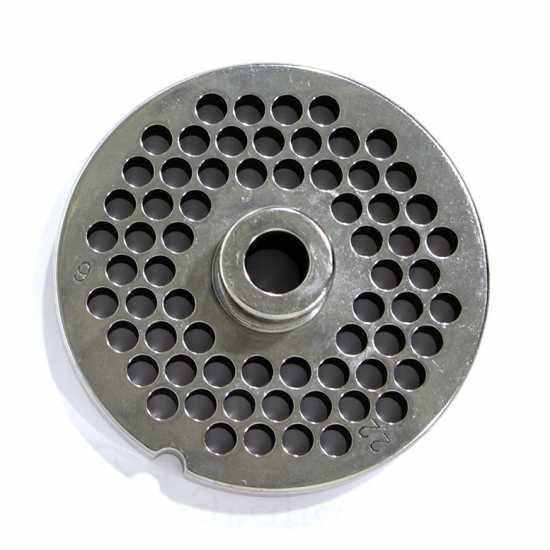 TC 22 Loch 6 mm Lochscheibe Reber - Platte für Fleischwölfe - Durchmesser 82 mm