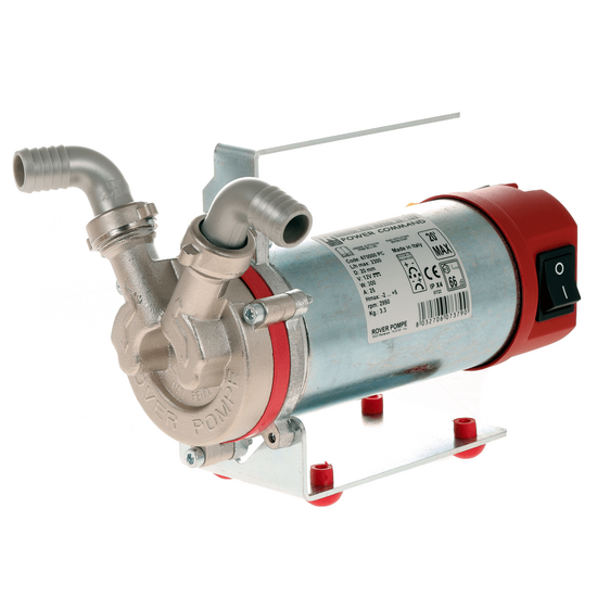 Rover Marina Mini Novax 20 - Elektrische Umf&uuml;llpumpe aus oxidationsbest&auml;ndiger Legierung - 12V - Mit Power Command