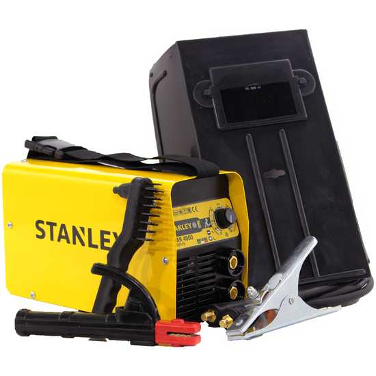 Inverter-Schwei&szlig;ger&auml;t MMA Stanley STAR 4000 - 160A max - 230V - Verwendung 45%@160A &ndash; Kit