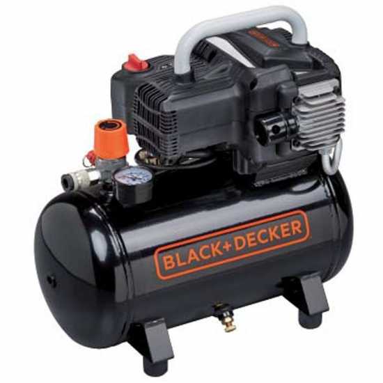 Black &amp; Decker BD195 12 NK - Elektrischer kompakter tragbarer Kompressor - Motor 1.5PS - 10 Bar