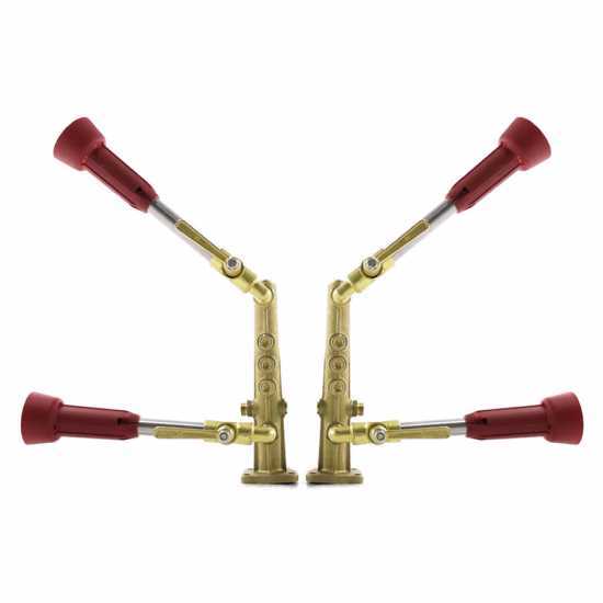 2 Spritzgest&auml;nge, 2+2 D&uuml;sen aus Messing
